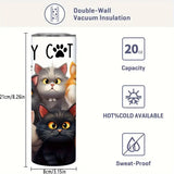 Crazy Cat Lady Slim Tumbler