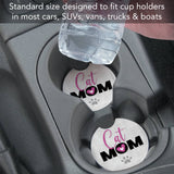 Cat Mom Absorbent Stone Car Coaster