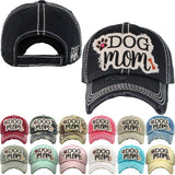 Dog Mom Washed Vintage Ballcap