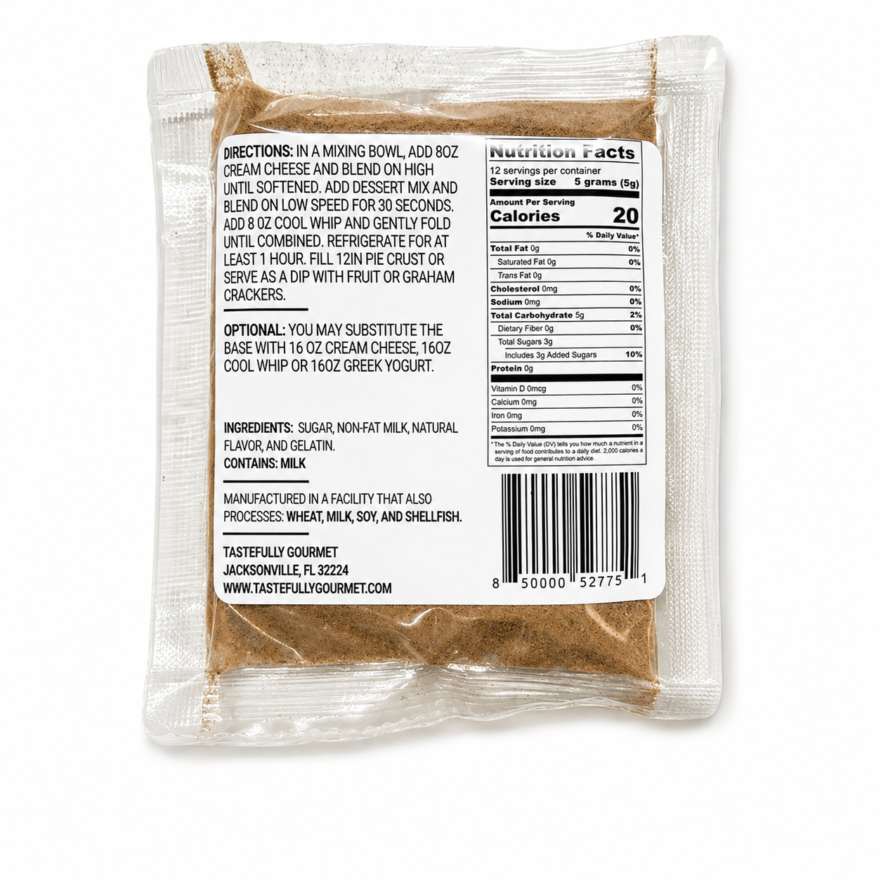 Apple Pie No bake Cheesecake Dip Mix- Dry Seasoning Pack