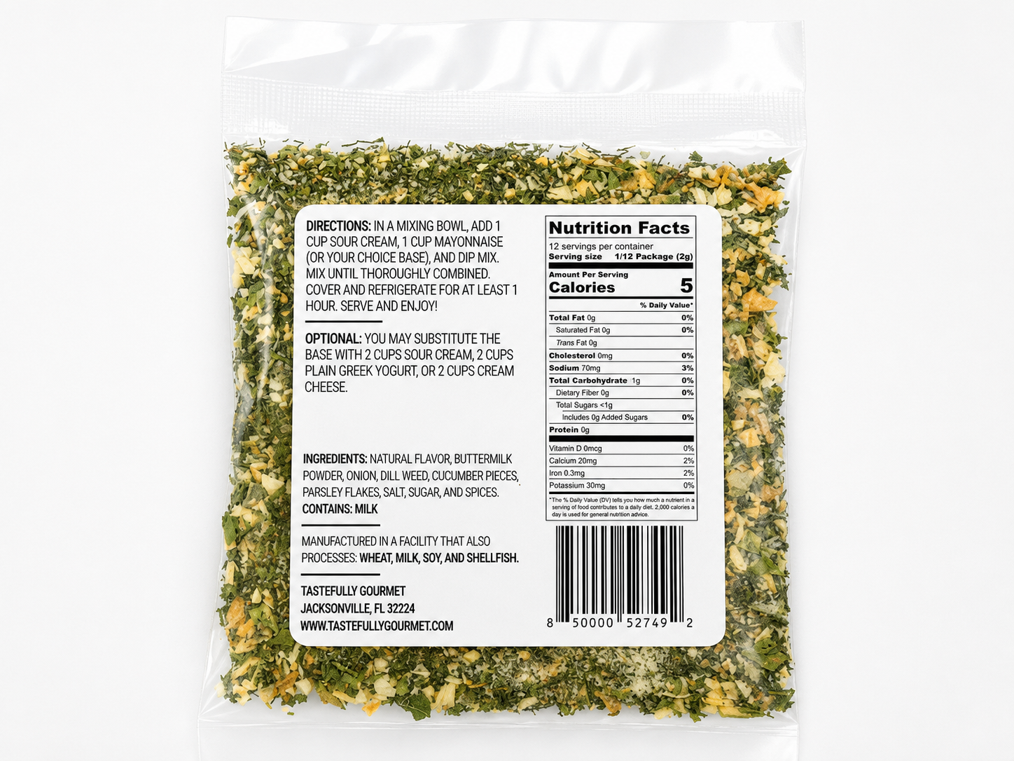 Cucumber Dill Dip Mix