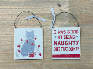 Naughty Cat Ornament