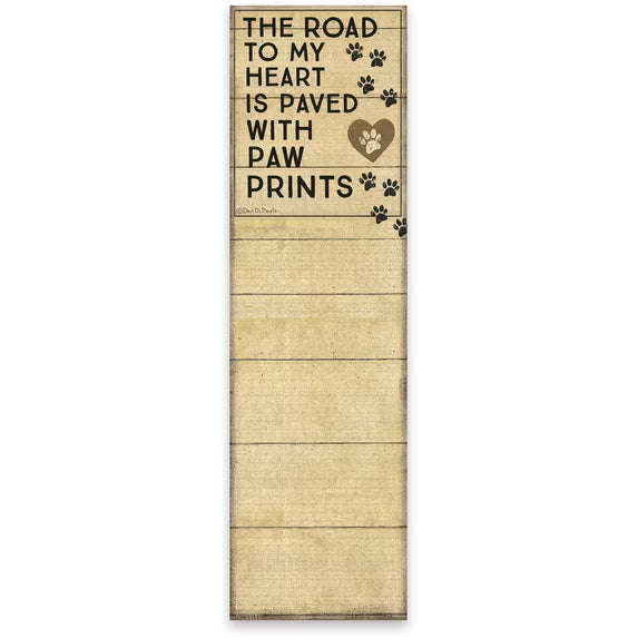 Paw Prints List Pad