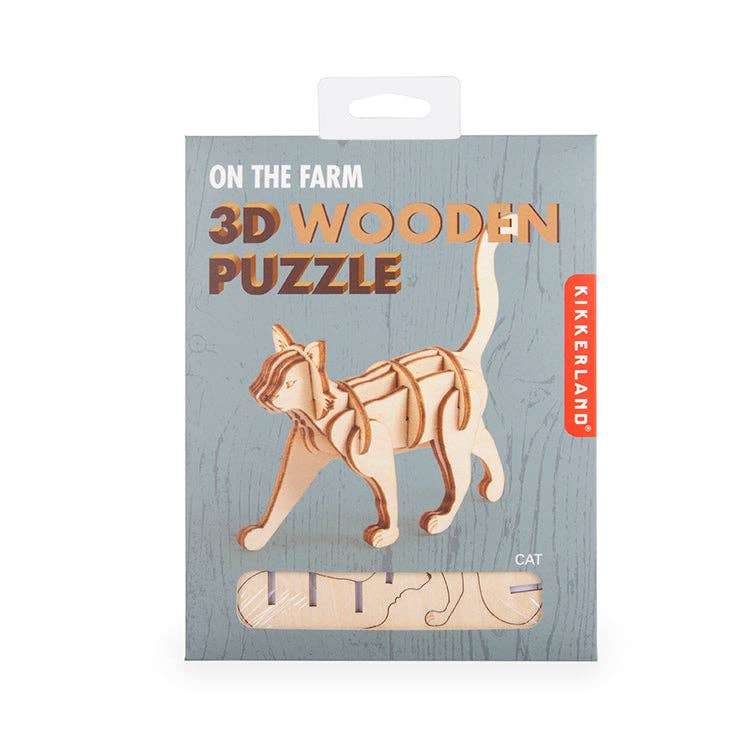 Cat 3D Wooden Puzzle