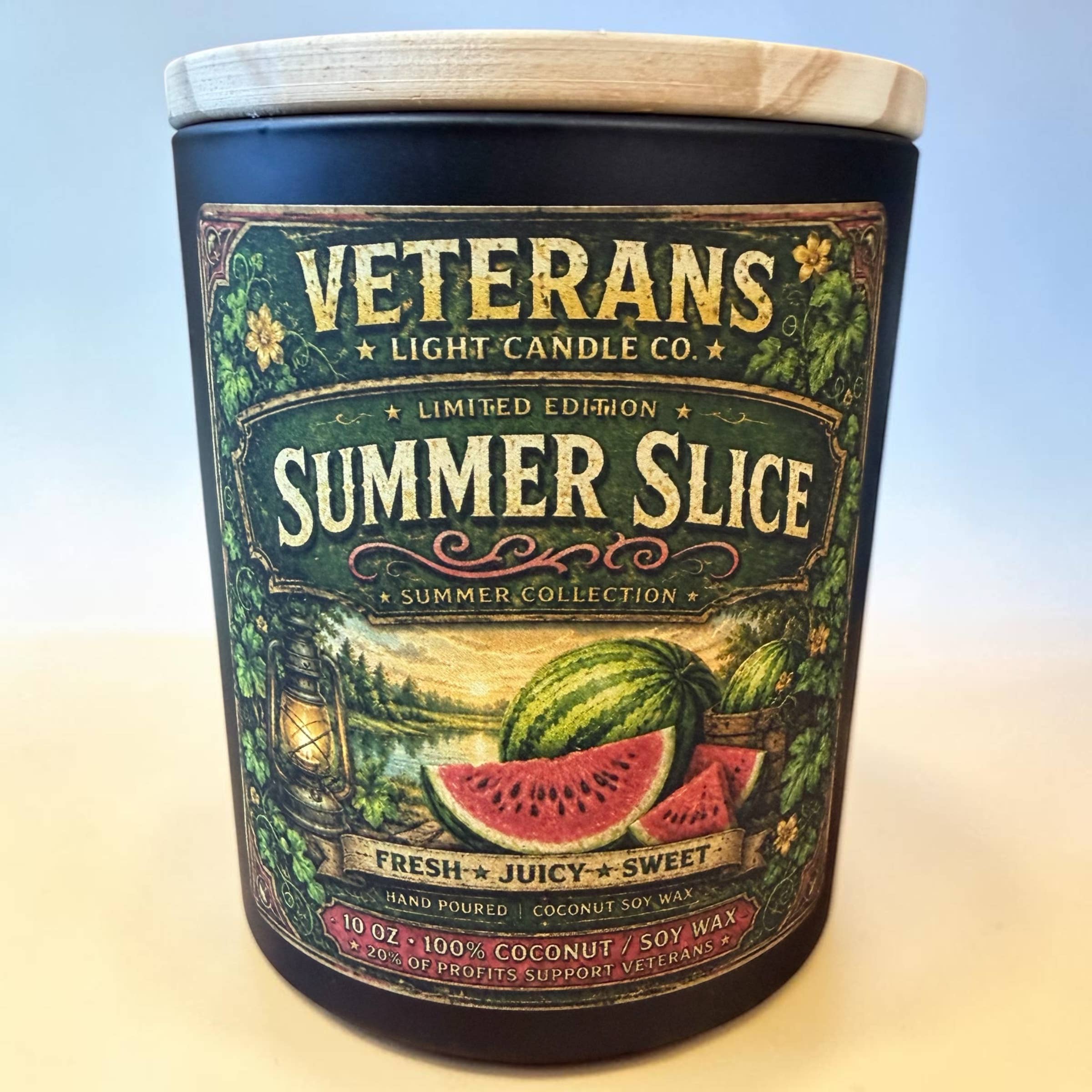 Veterans Light 10oz Candle - Summer Slice