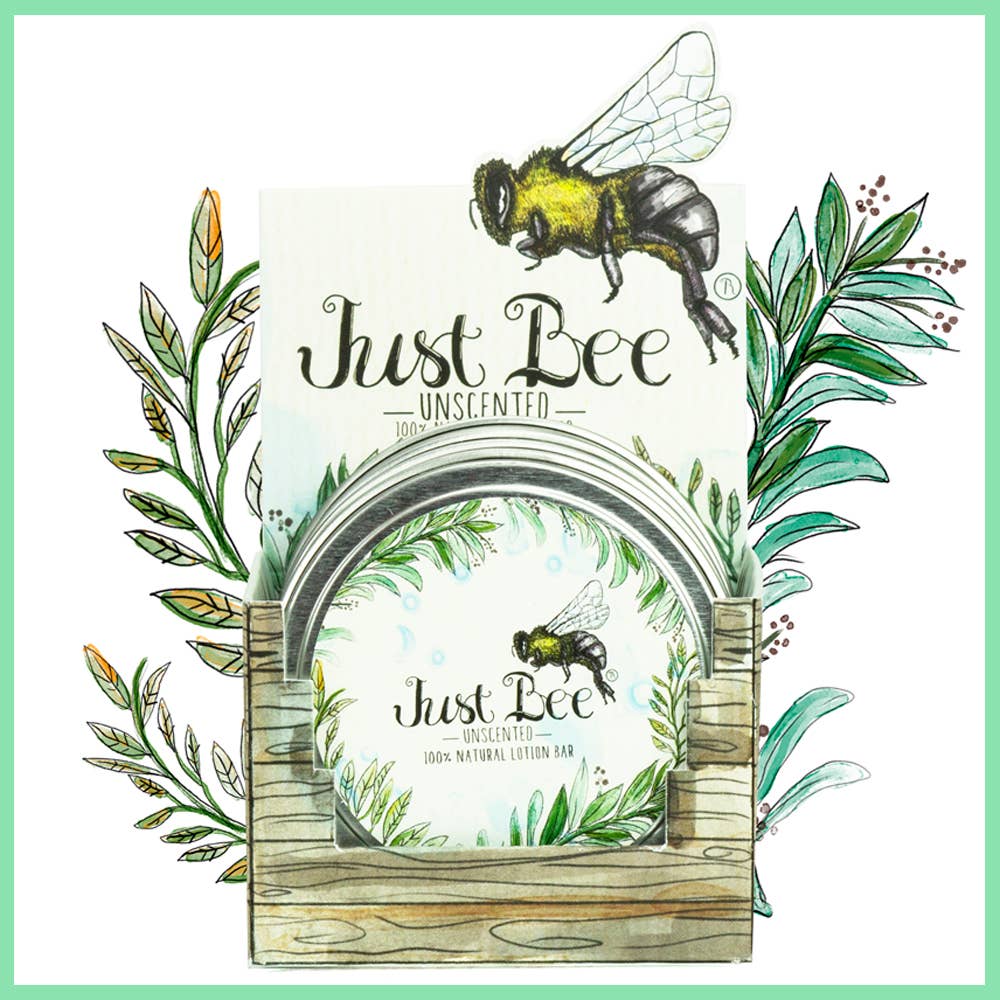 Just Bee Unscented Beeswax Lotion Bar