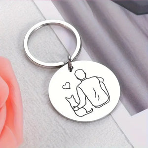 Best Cat Dad Ever Keychain