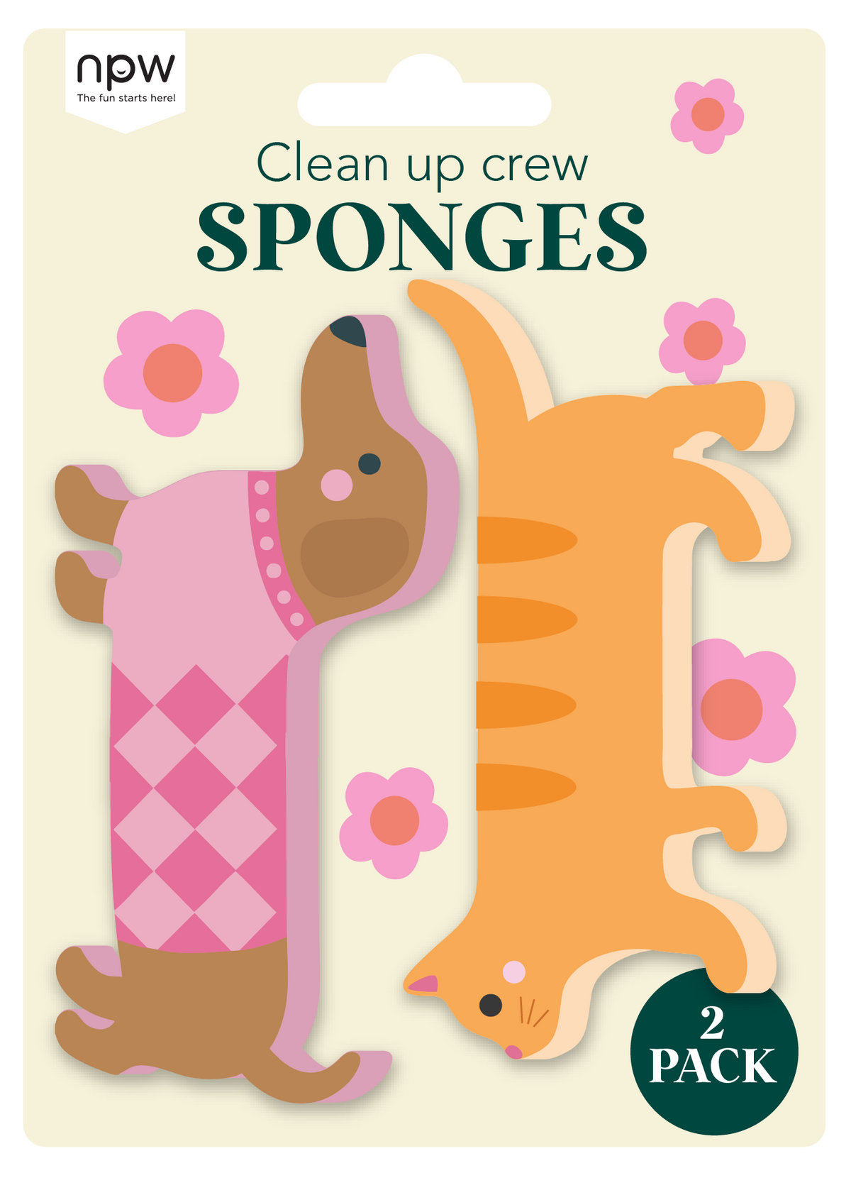 Clean Up Crew Cat & Dog Sponges