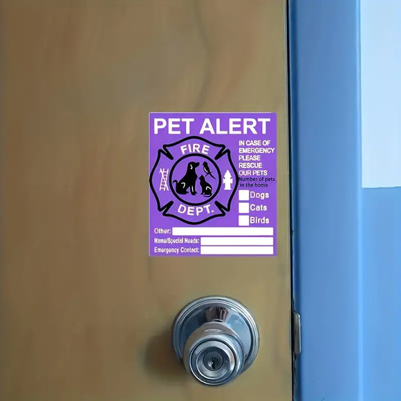 Pet Alert Sticker