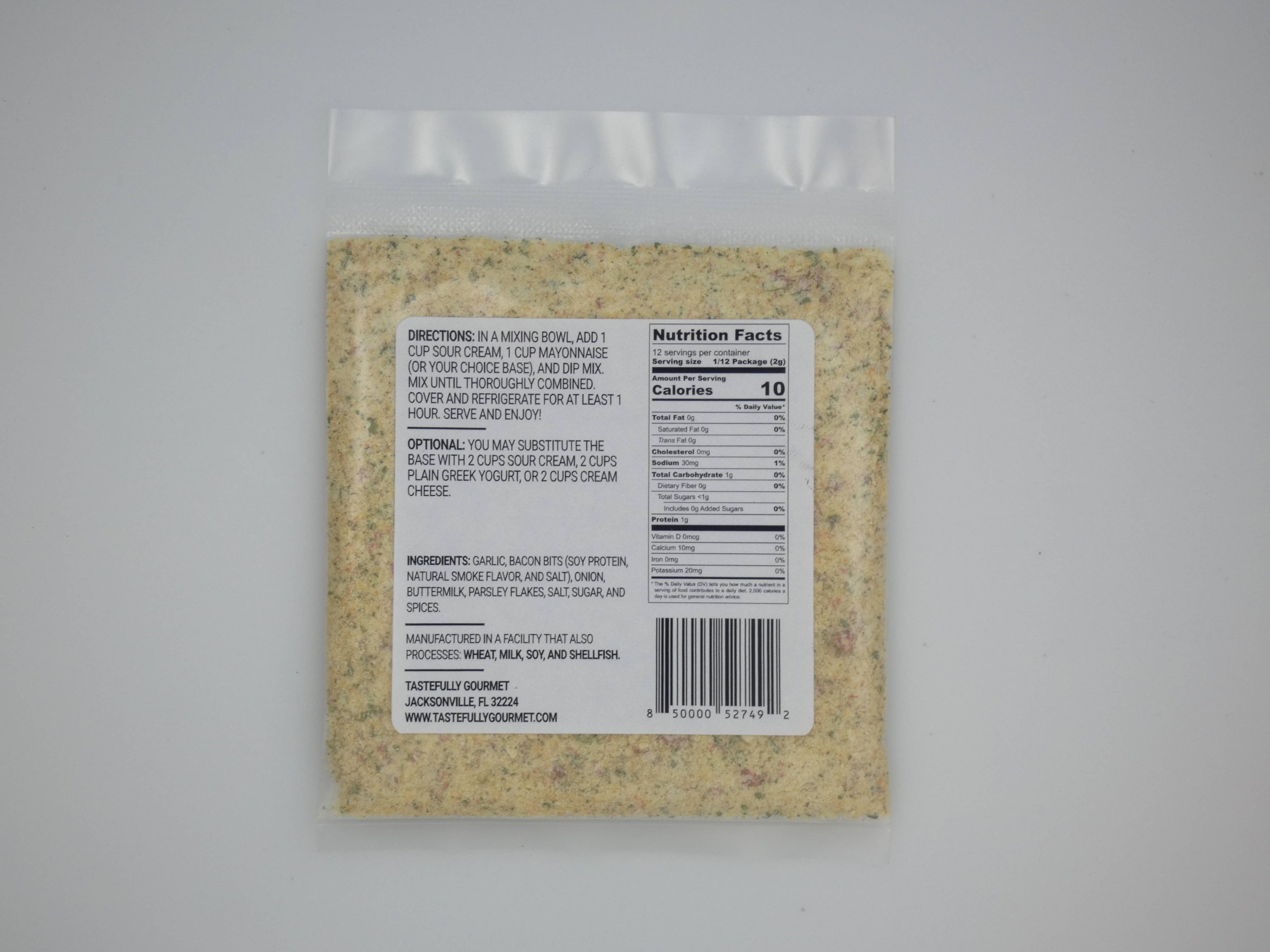 Garlic Bacon Ranch Dip Mix