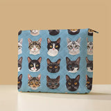 Multi Faces Kitty Large Quilted Toiletries Bag