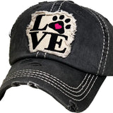 Paw Love Vintage Ballcap