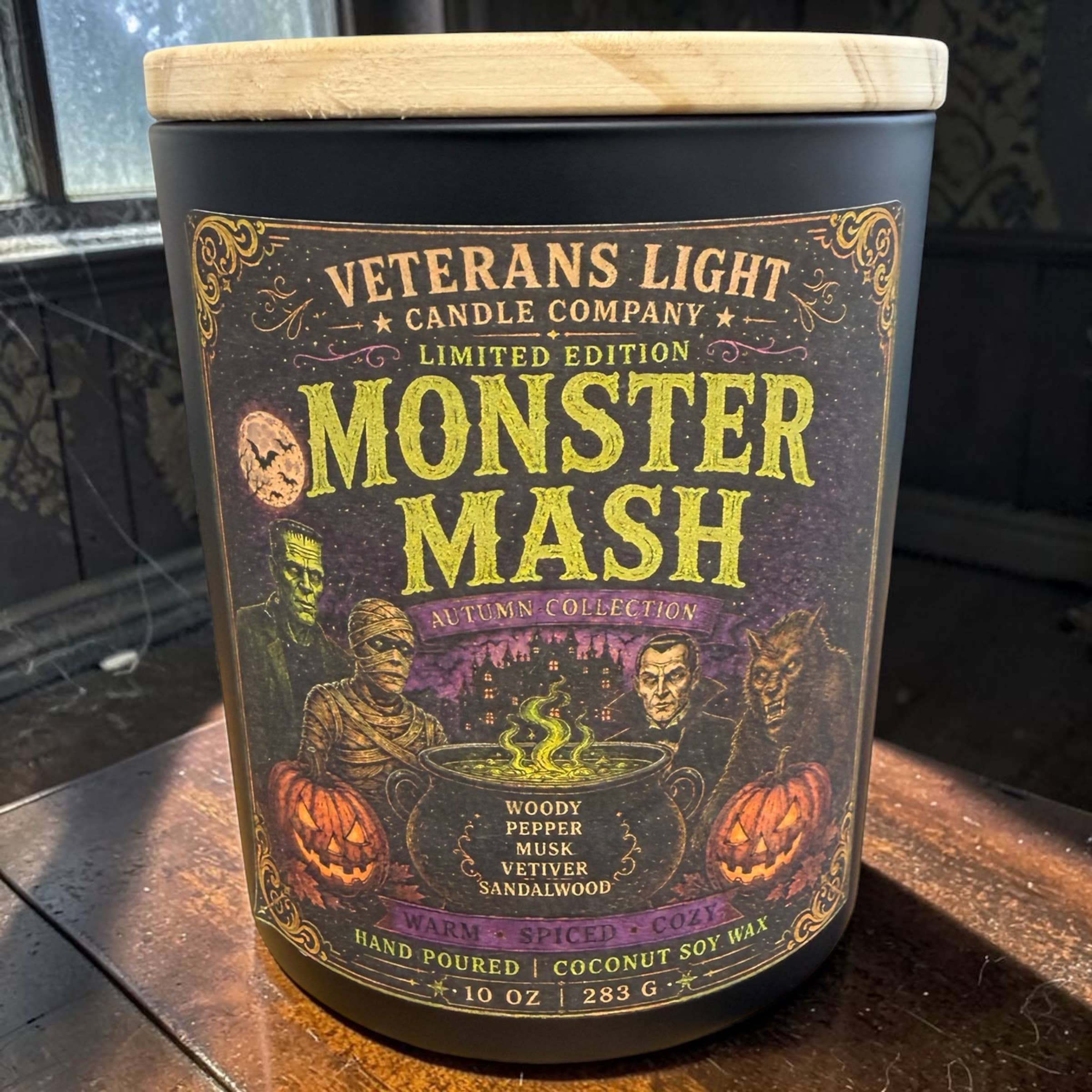 Veterans Light 10 oz Candle - Monster Mash