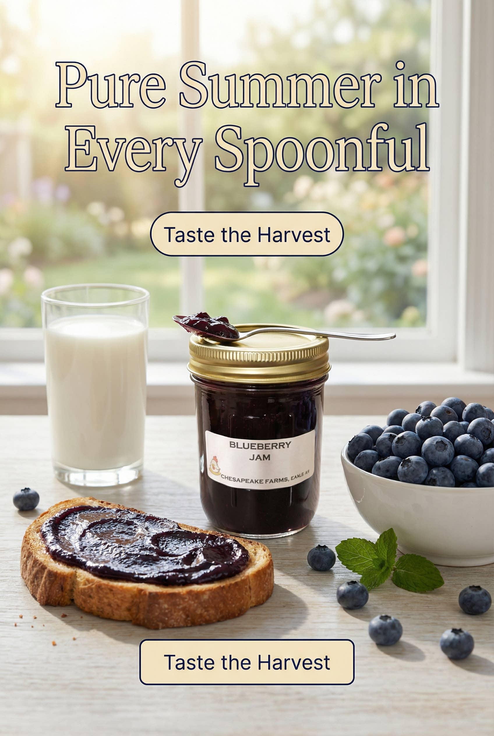 Chesapeake Farms Small-batch Blueberry Jam 8oz
