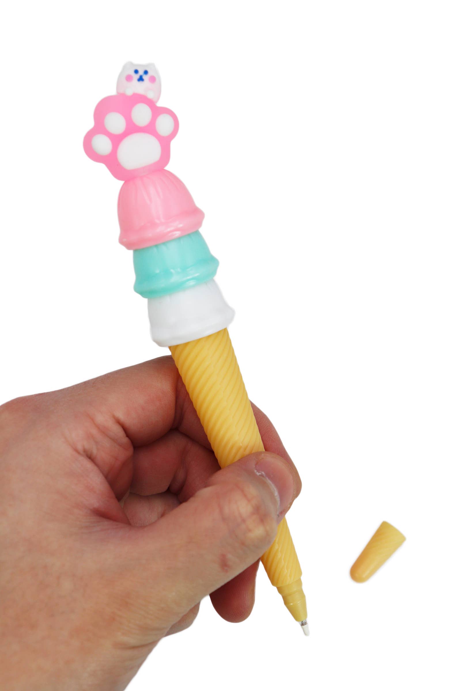 Kitty Cat Paw Ice Cream Cone Pen