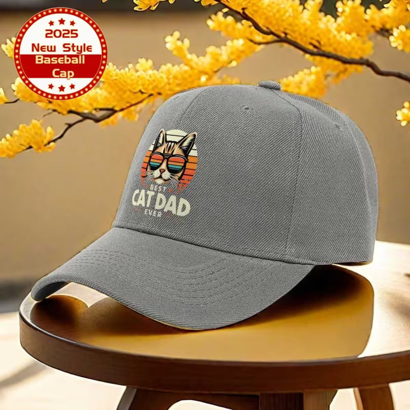 Best Cat Dad Ever Baseball Hat