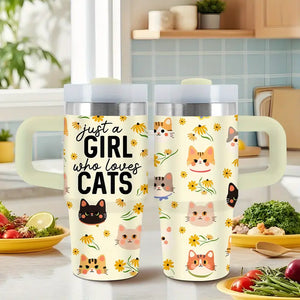 Just a Girl who Loves Cats 14oz Tumbler