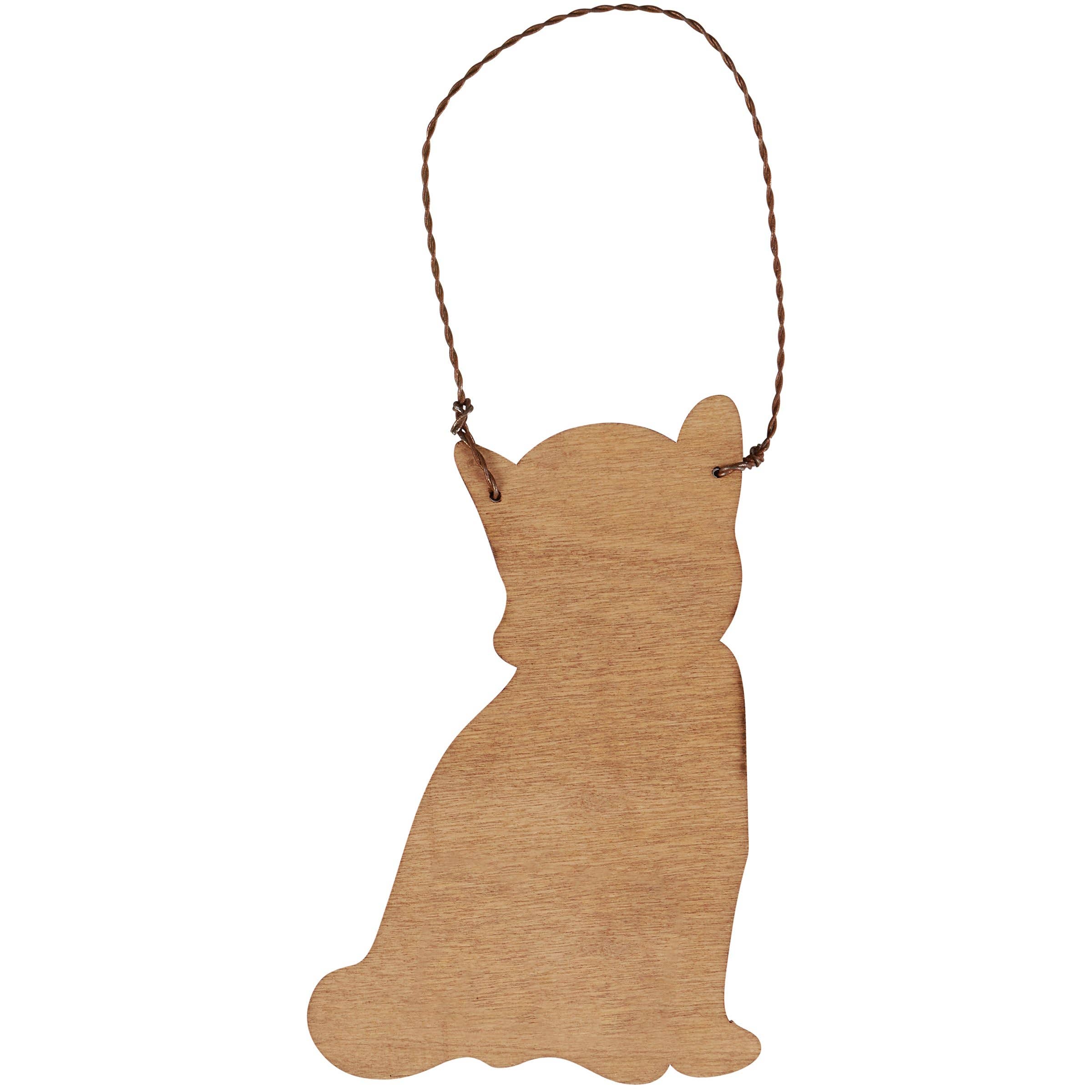 Orange Cat Santa Ornament