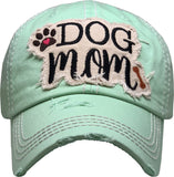 Dog Mom Washed Vintage Ballcap