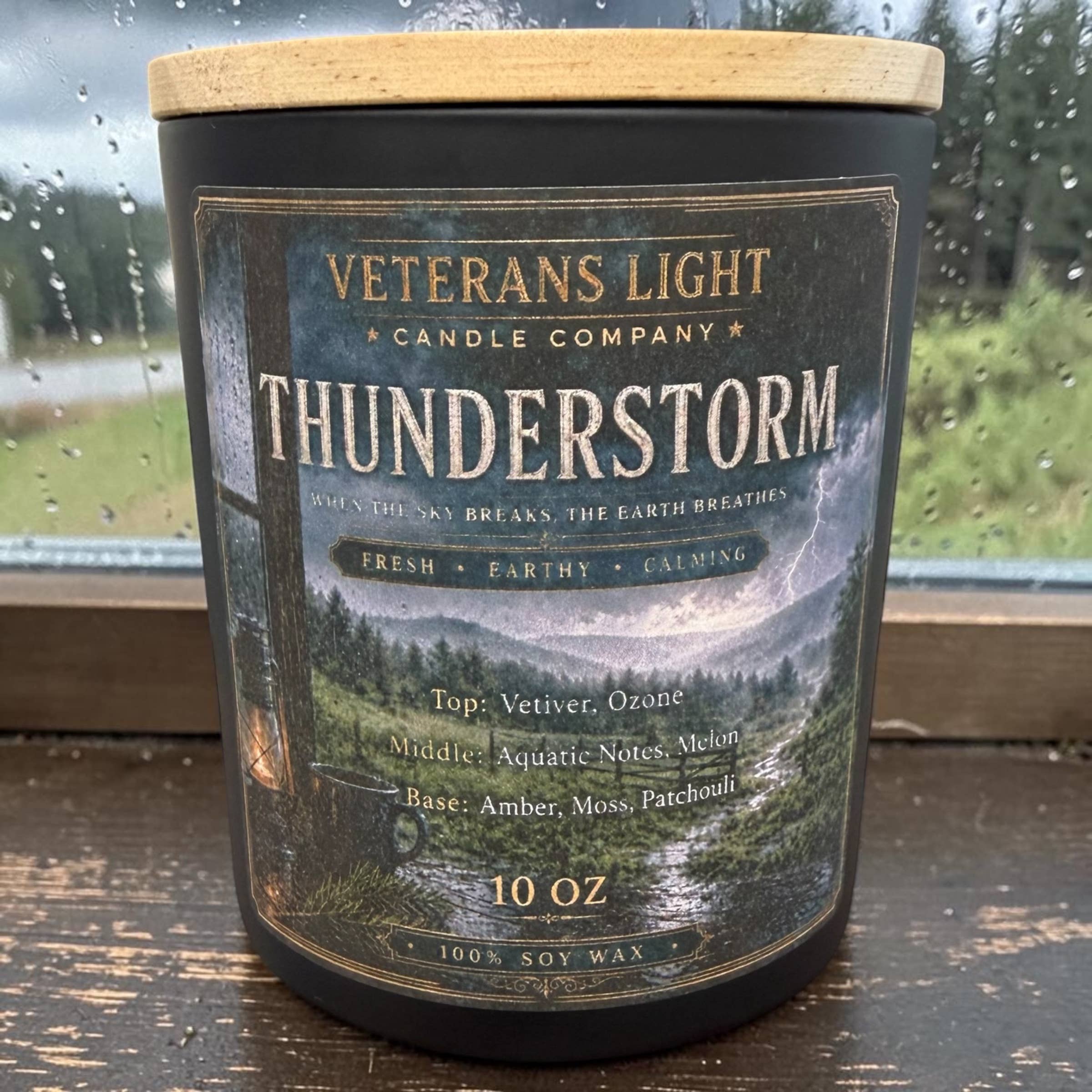 Veterans Light 10oz Candle - Thunderstorm