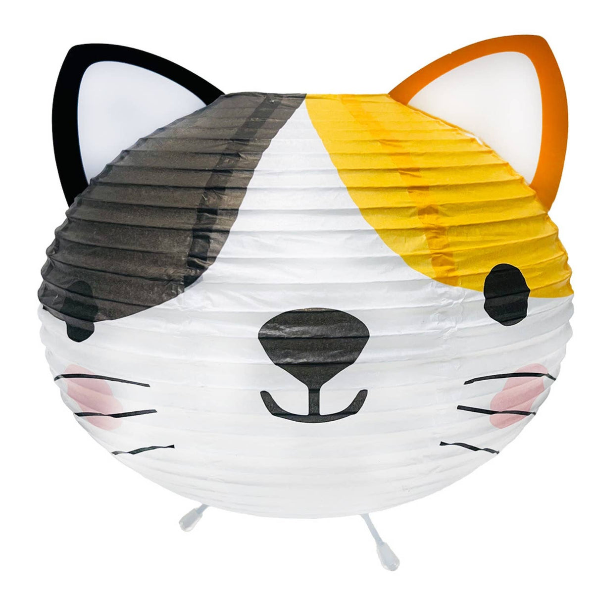 Calico Cat Glow – Whimsical Paper Lantern