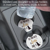 Love A Dog Absorbent Stone Car Coaster