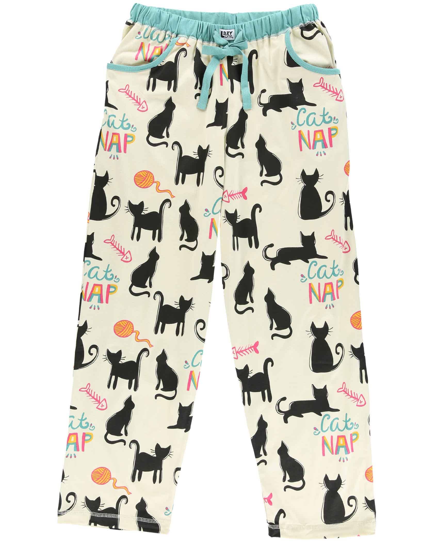Cat Nap Blue Women's Pajama Pant