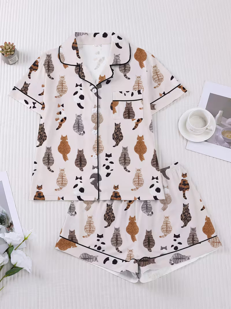 Whiskers & Dreams Pajama Set