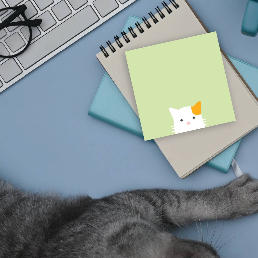 Curious Calico Cat Post-it® Note 3x3