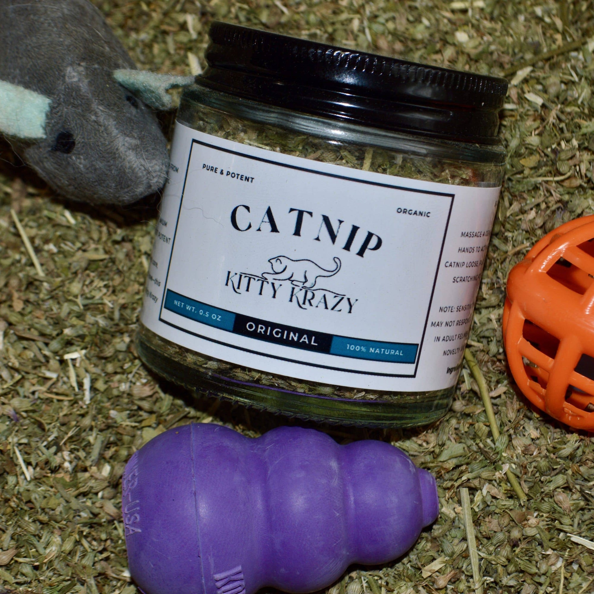 Kitty Krazy Original Top-Shelf Organic Catnip 0.5 OZ