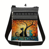 Tree of Life Cats Crossbody Bag