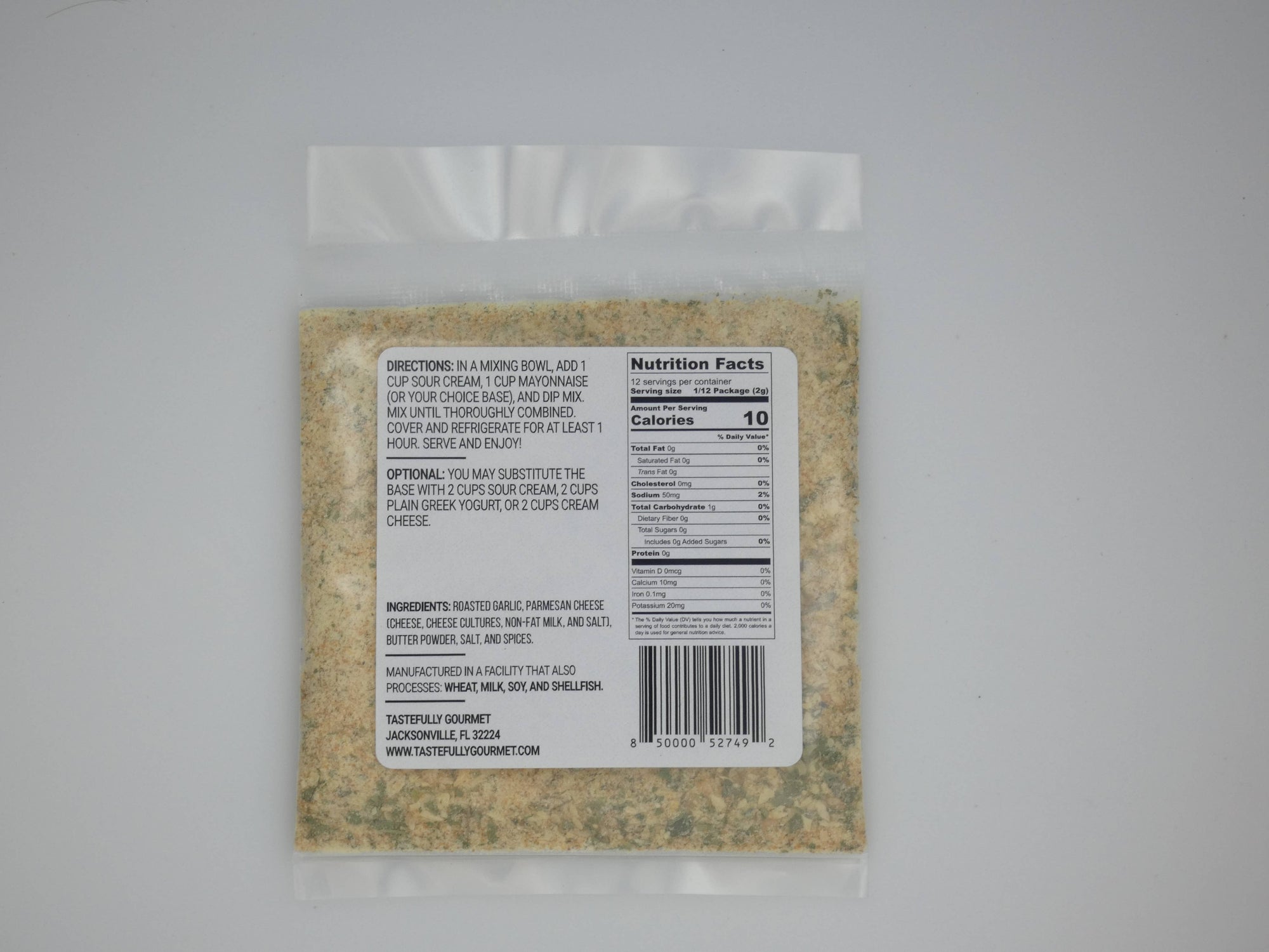 Roasted Garlic Parmesan Dip Mix