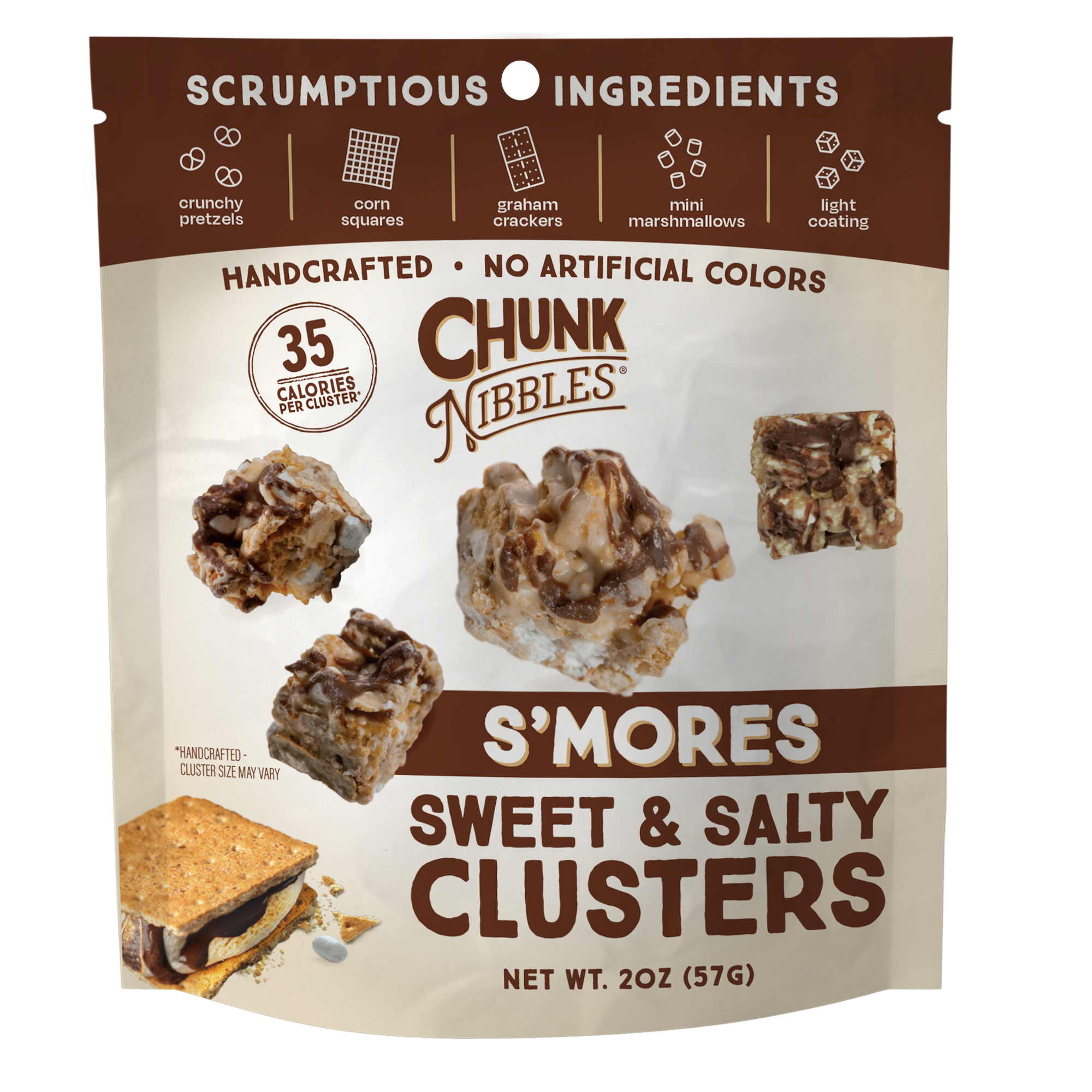 S'mores Chunk Nibbles 2oz Snack Pack