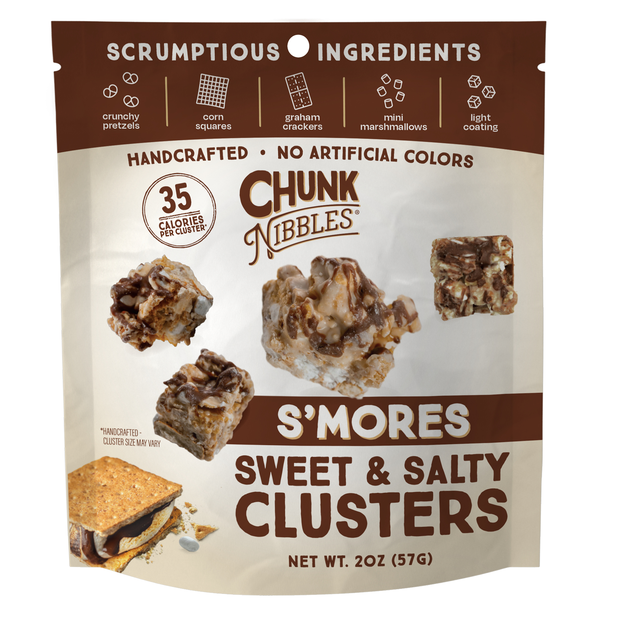S'mores Chunk Nibbles 2oz Snack Pack