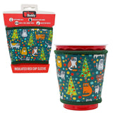 Christmas Brew Buddy Red Cup Sleeve |  Kitties