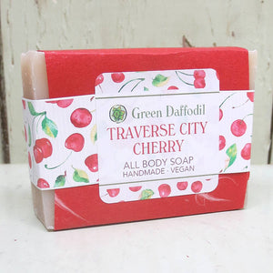 Traverse City Cherry Natural Handmade Bar Soap - Michigan