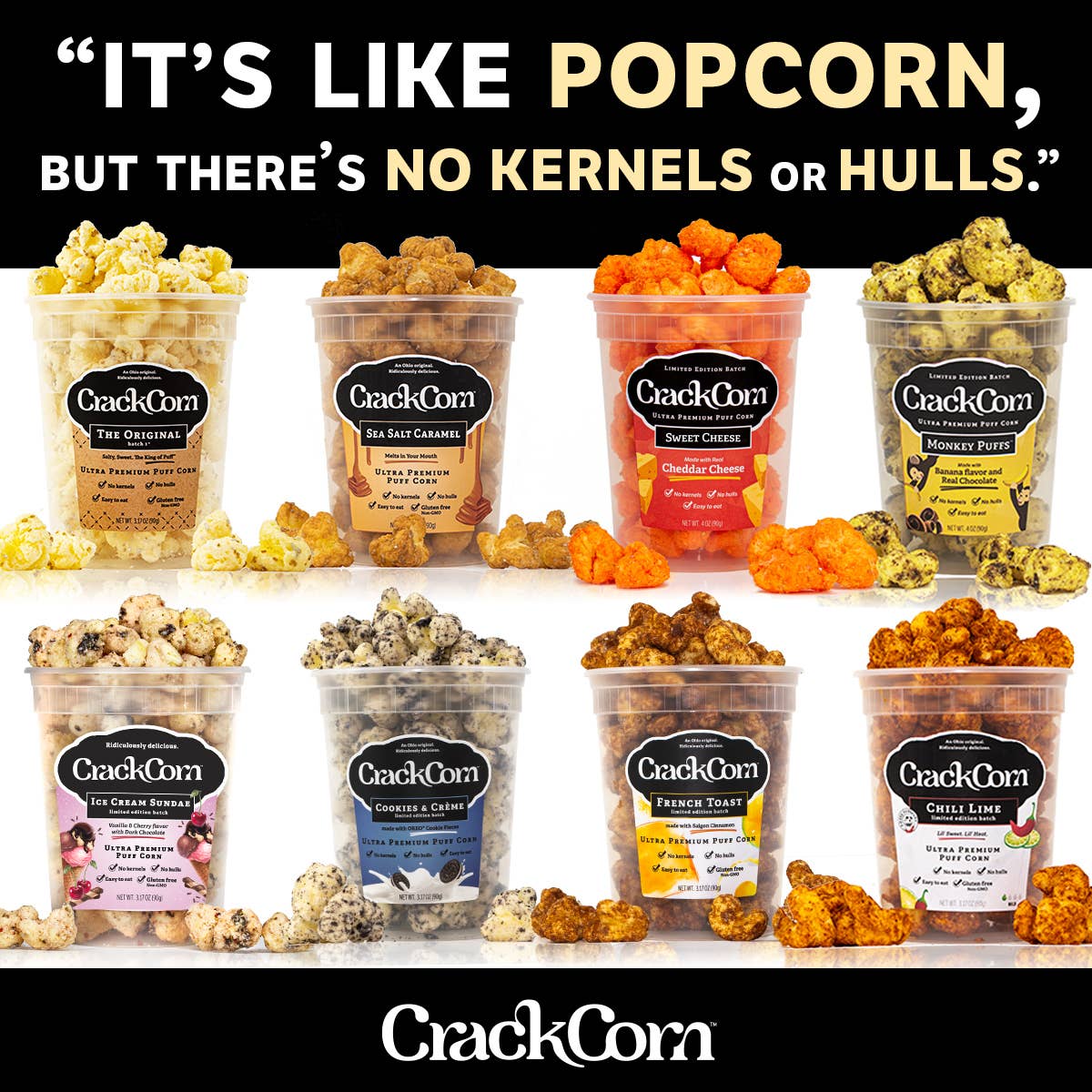 Crack Corn Puffy Pop - Sweet Cheese