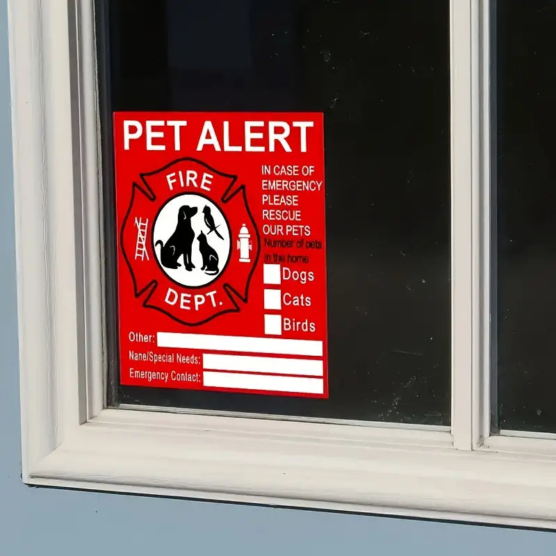 Pet Alert Sticker