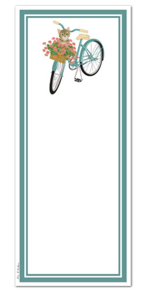 Bicycle Kitty Magnetic Note Pad