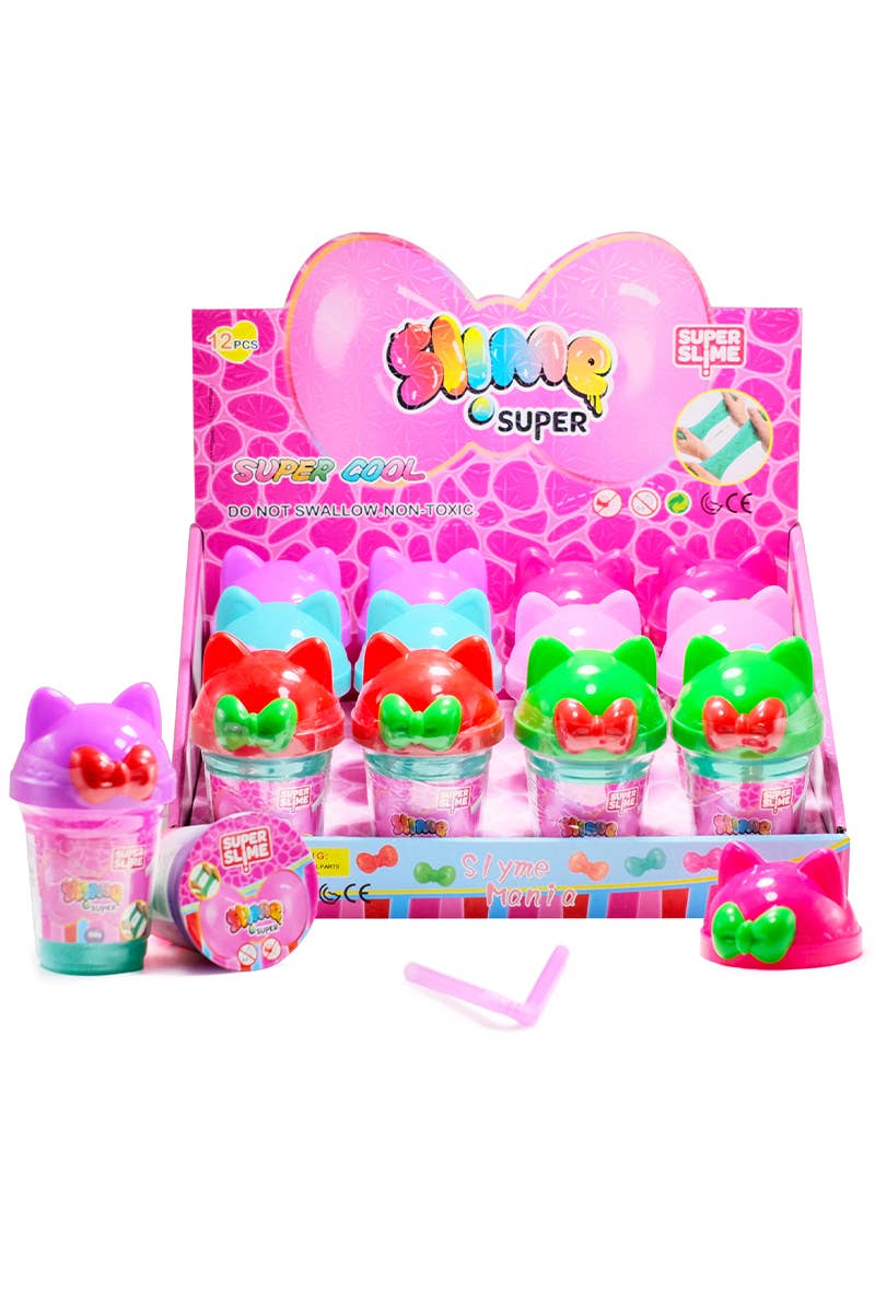 Kitty Cat Ear Three Tone Slime Cup