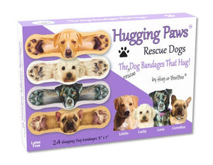 Hug-a-BooBoo Hugging Paws Rescue Dogs Bandages 24ct Box