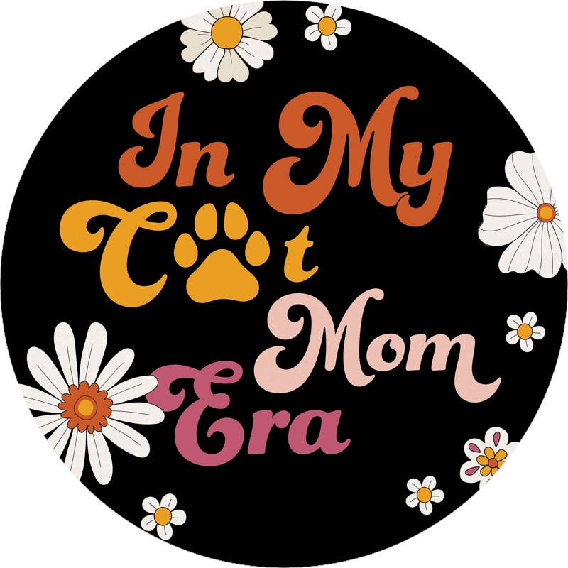 Cat Mom Era Car Coaster