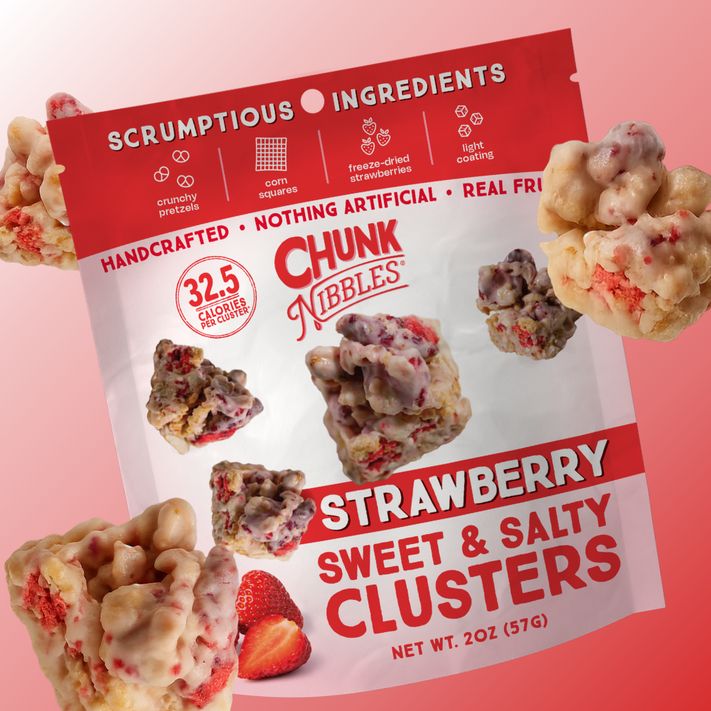 Strawberry Chunk Nibbles 2oz Snack Pack