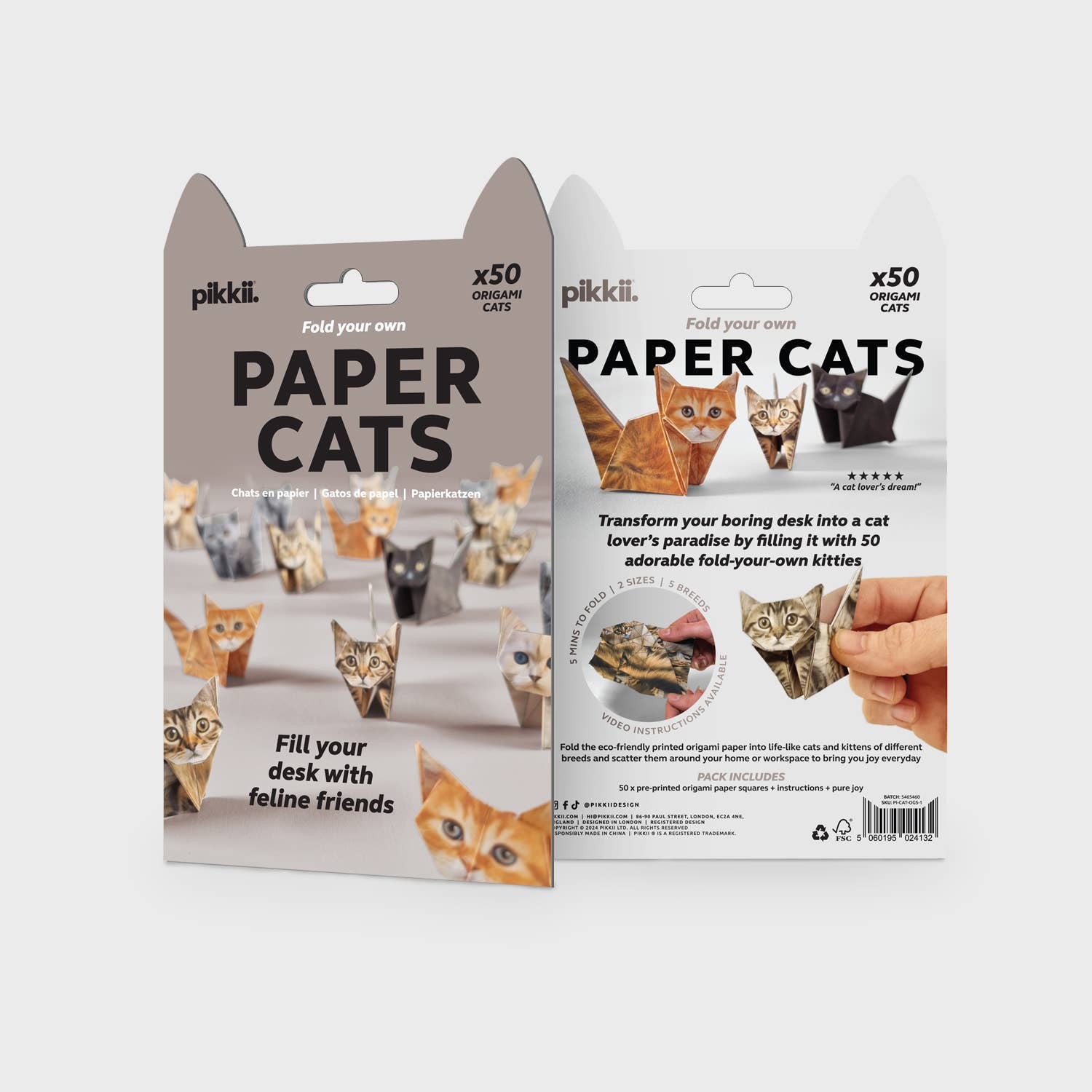 Paper Cats | Cute DIY Origami Kit