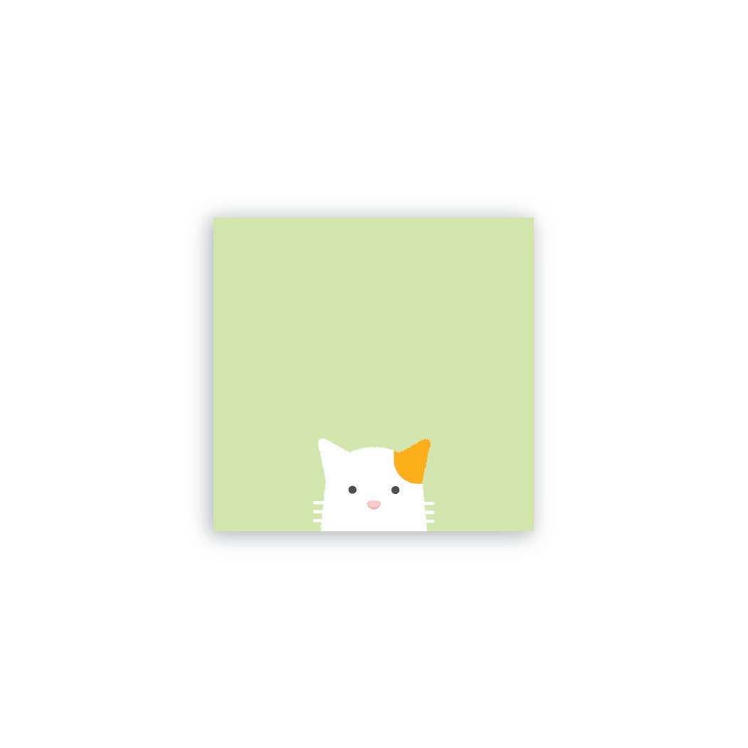 Curious Calico Cat Post-it® Note 3x3