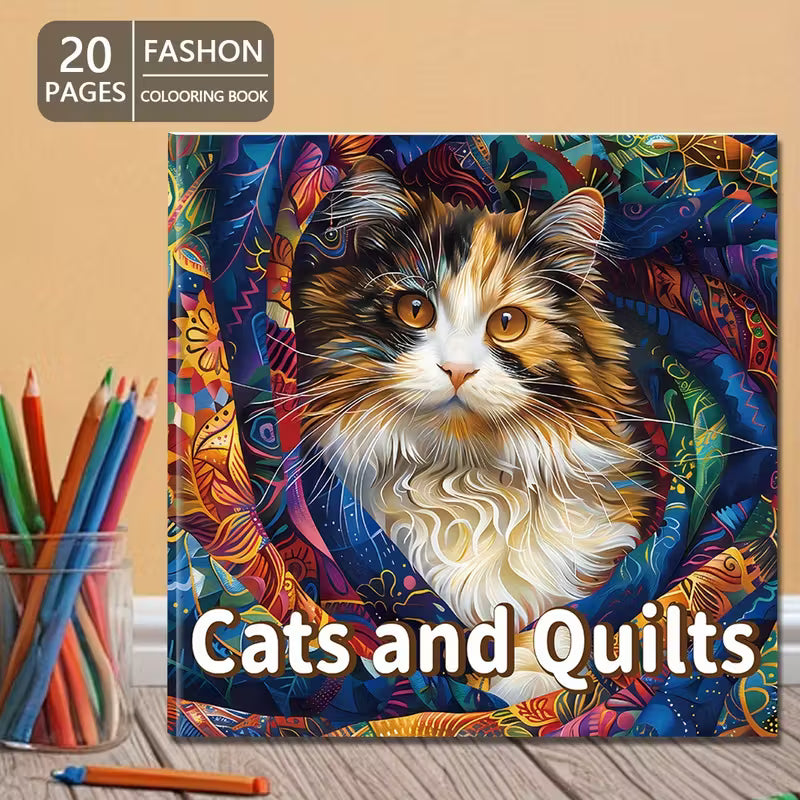Cats & Quilts Coloring Book