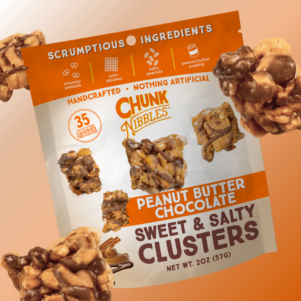 Peanut Butter Chocolate Chunk Nibbles 2oz Snack Pack