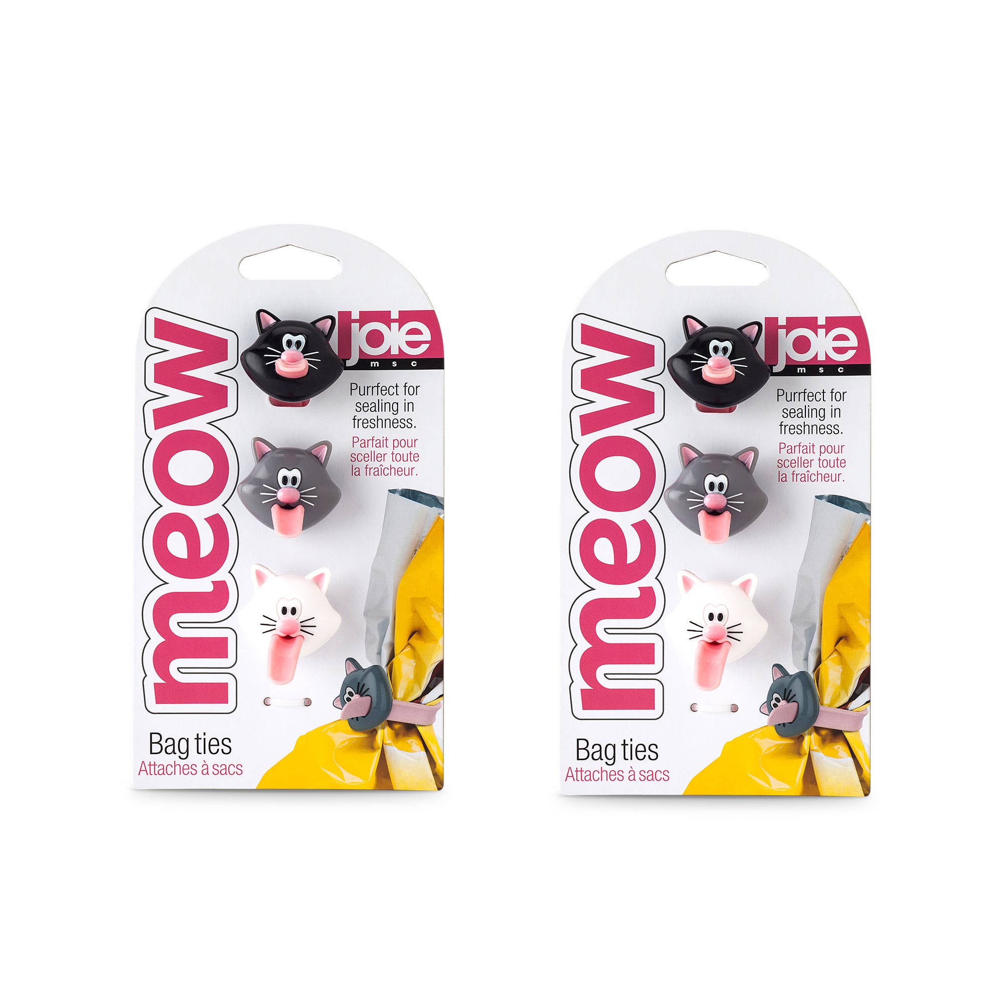 Joie Meow Cat Reusable Bag Ties