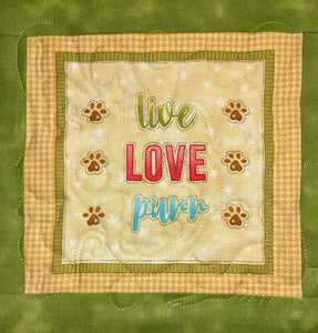 Rescue Pet Potholders/Hotpads: Live Love Purr