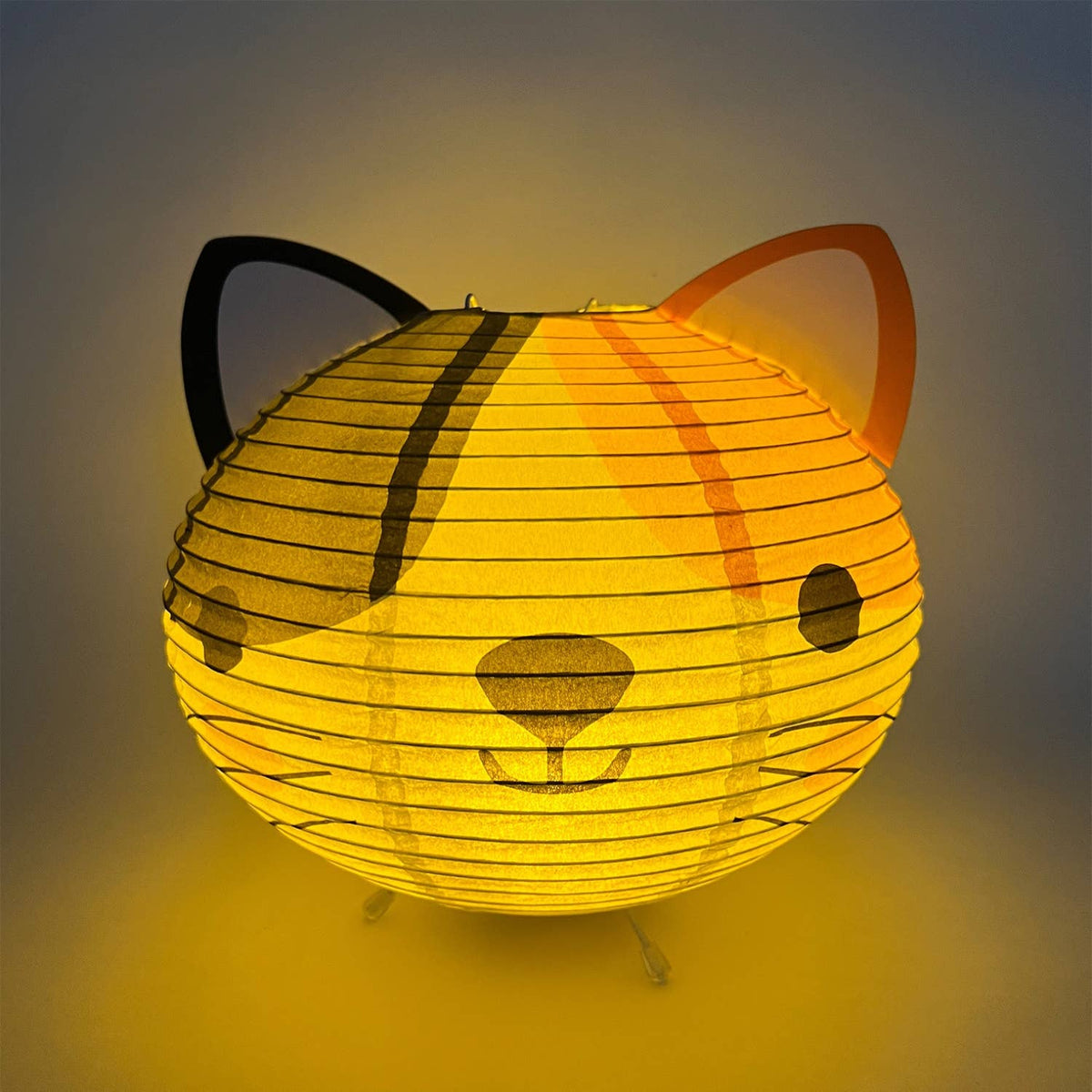 Calico Cat Glow – Whimsical Paper Lantern